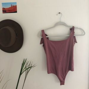 Free People Dusty Rose Bodysuit